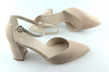 Kotyl 3781 beż róż piaskowy zamsz