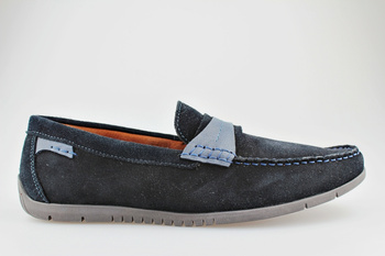 mokasyny męskie Krisbut 5494A-7 granatowe