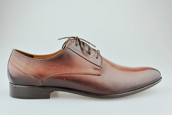 półbuty wizytowe garniturowe Lemi 767 brązowy
