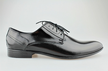 półbuty wizytowe garniturowe Lemi 767 czarny nabłyszczony