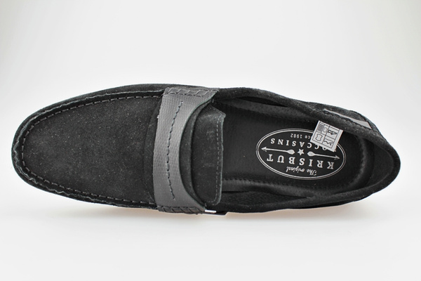 mokasyny męskie Krisbut 5494A-7 czarne