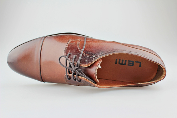 półbuty wizytowe garniturowe Lemi 781 brązowy