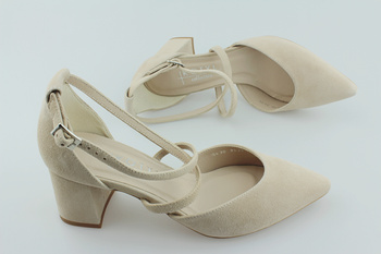 Kotyl 5430 beżowy zamsz