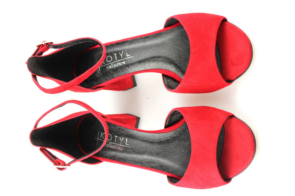 Kotyl 3807 czerwony zamsz