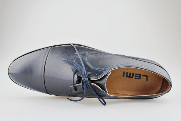 półbuty wizytowe garniturowe Lemi 781 granatowe
