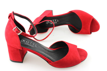 Kotyl 3807 czerwony zamsz